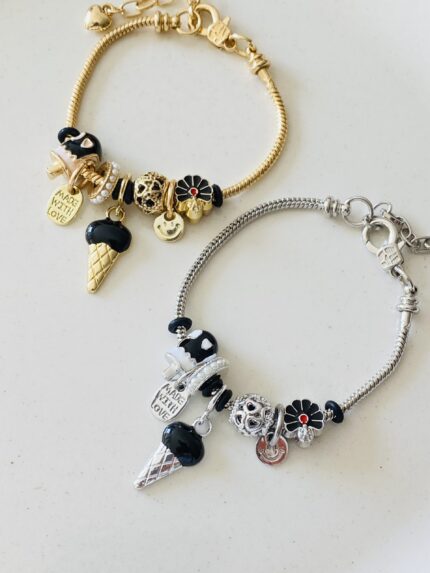 Pulsera pandorita helado negro
