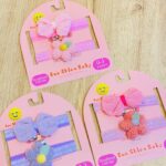 Set de balaca infantil x2 - flor peludita