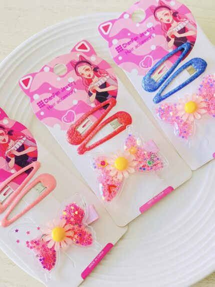 Set pinzas X 3 mariposa