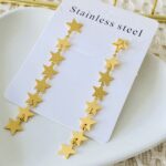 Aretes largos estrellas