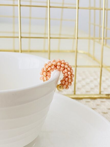 Earcuff Mostacilla Palo De Rosa