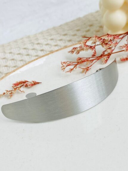 Hair clip Alargada plateada