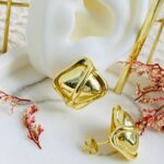 Aretes - Cuadrado dividido.