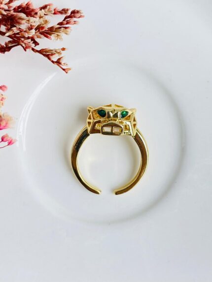 Anillo - Pantera geométrica.