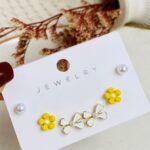 Set De Topos Flor Amarilla
