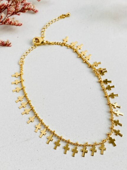 Tobillera Cruces