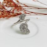 Anillo Doble Caracol Plateado