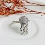 Anillo Medusa Plateada