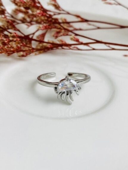 Anillo Mini Medusa Plateada