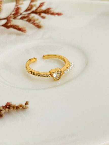Anillo Cora Blanco perlado