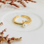 Anillo Perlita Circones verdes