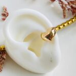 Earcuff Corazón Chunky Dorado