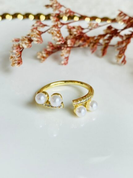 Anillo Malla Perla