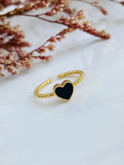 Anillo Corazoncito Negro