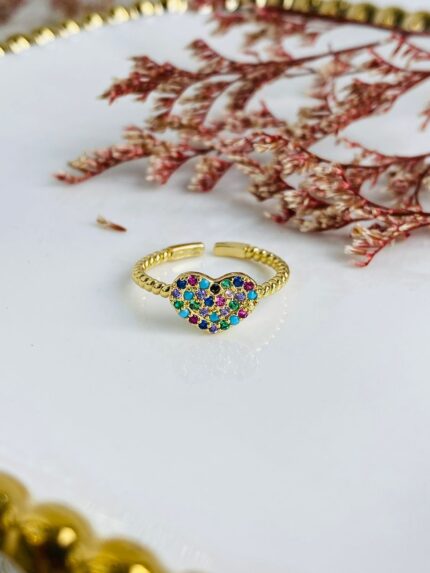 Anillo Corazón Iris