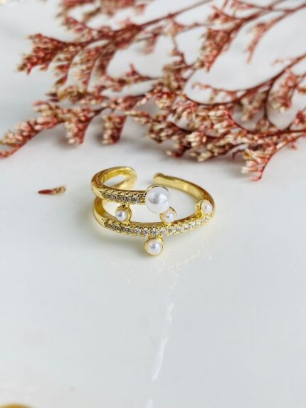 Anillo Puntos Perlados