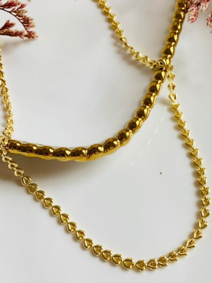 Cadena Tejido Corazones