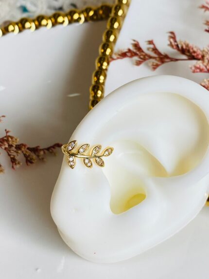 Earcuff Hoja Circonada