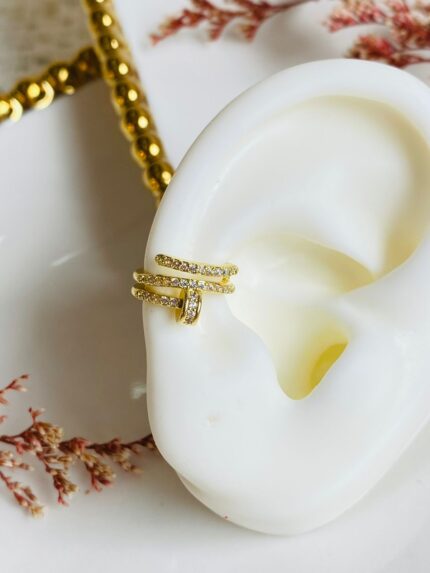 Earcuff Conexión Circonada