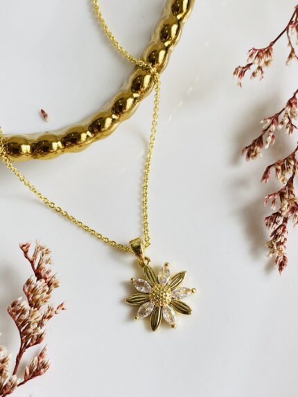 Cadena Flores Cristales