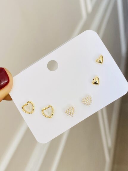 Set Topos Corazones Perlita