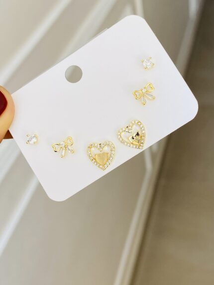 Set Topos Moñitos Corazonados