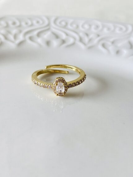 Anillo Ovalo Blanco
