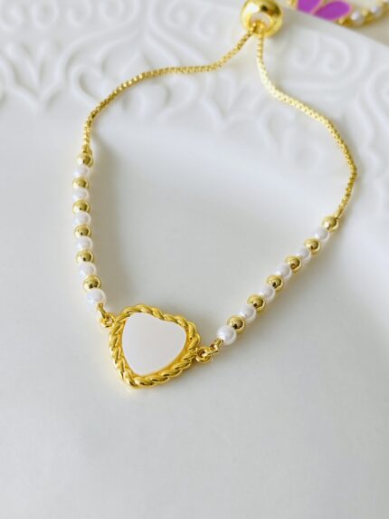 Pulsera Corazón Nacar