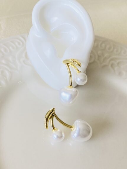 Arete Cereza Perla