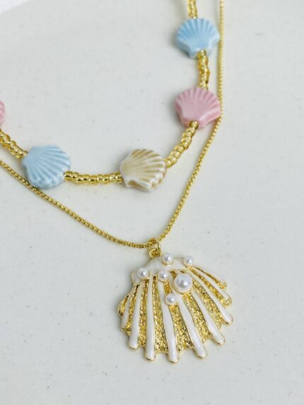 Cadena Charms Conchas