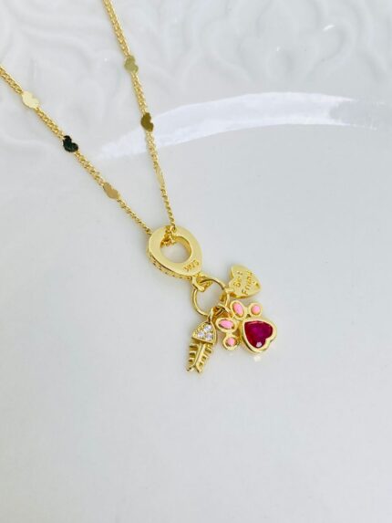 Cadena charms Huellitas De Amor