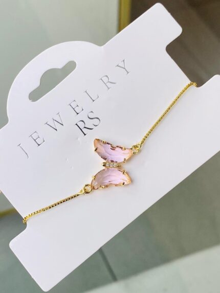 Pulsera Mariposa Rosa