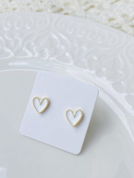 Topo Mini Corazón Blanco