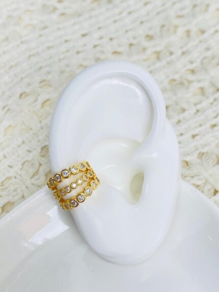 Earcuff Trilineal Cristal