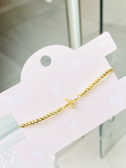 Pulsera Balines Avión Circonado