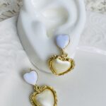 Arete Corazones Nacar