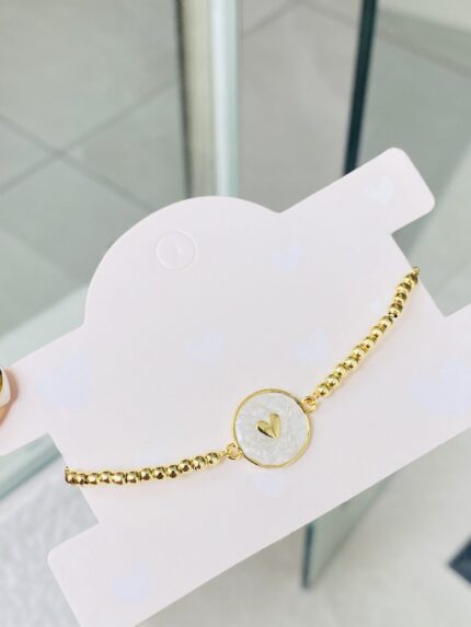 Pulsera Balines Placa Cora