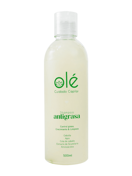 Shampoo cebolla, jengibre, apio