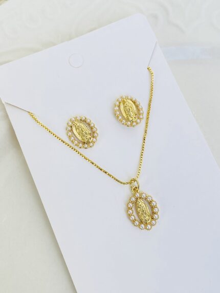 Set Rodio Virgencita Perlada