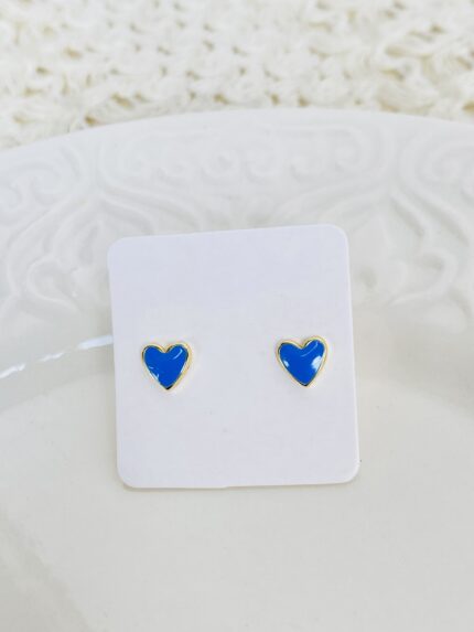 Topo Mini Corazón Azul Rey
