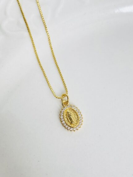 Cadena Mini Virgencita Cristal