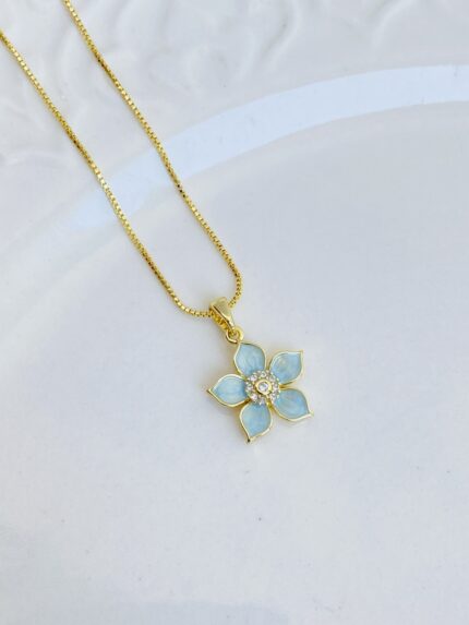 Cadena Flor Celeste