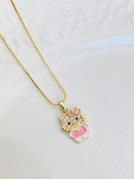 Cadena Hello kitty Rosa