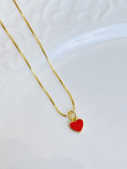 Cadena Mi Corazón Rojo