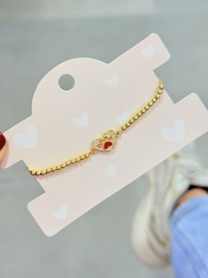 Pulsera Balin Corazón Huellita