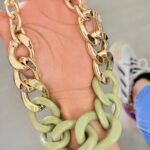 Collar eslabones Maxi verde