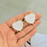 Aretes corazón Nacar