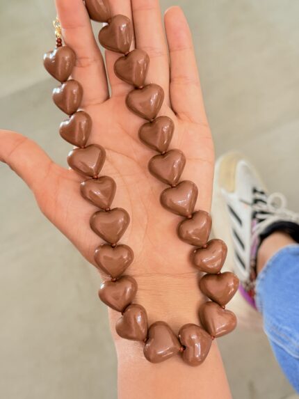 Collar  Corazones Cafe