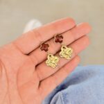 Maxi aretes Trebol Cafe
