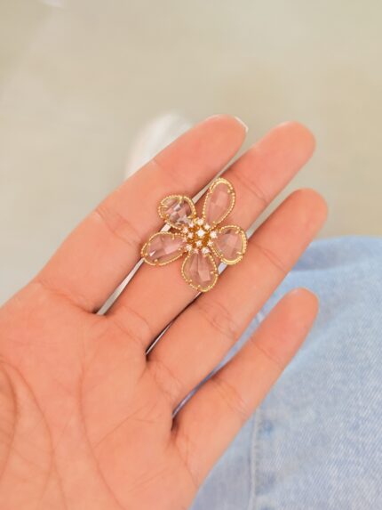 Anillo Flor Cristal